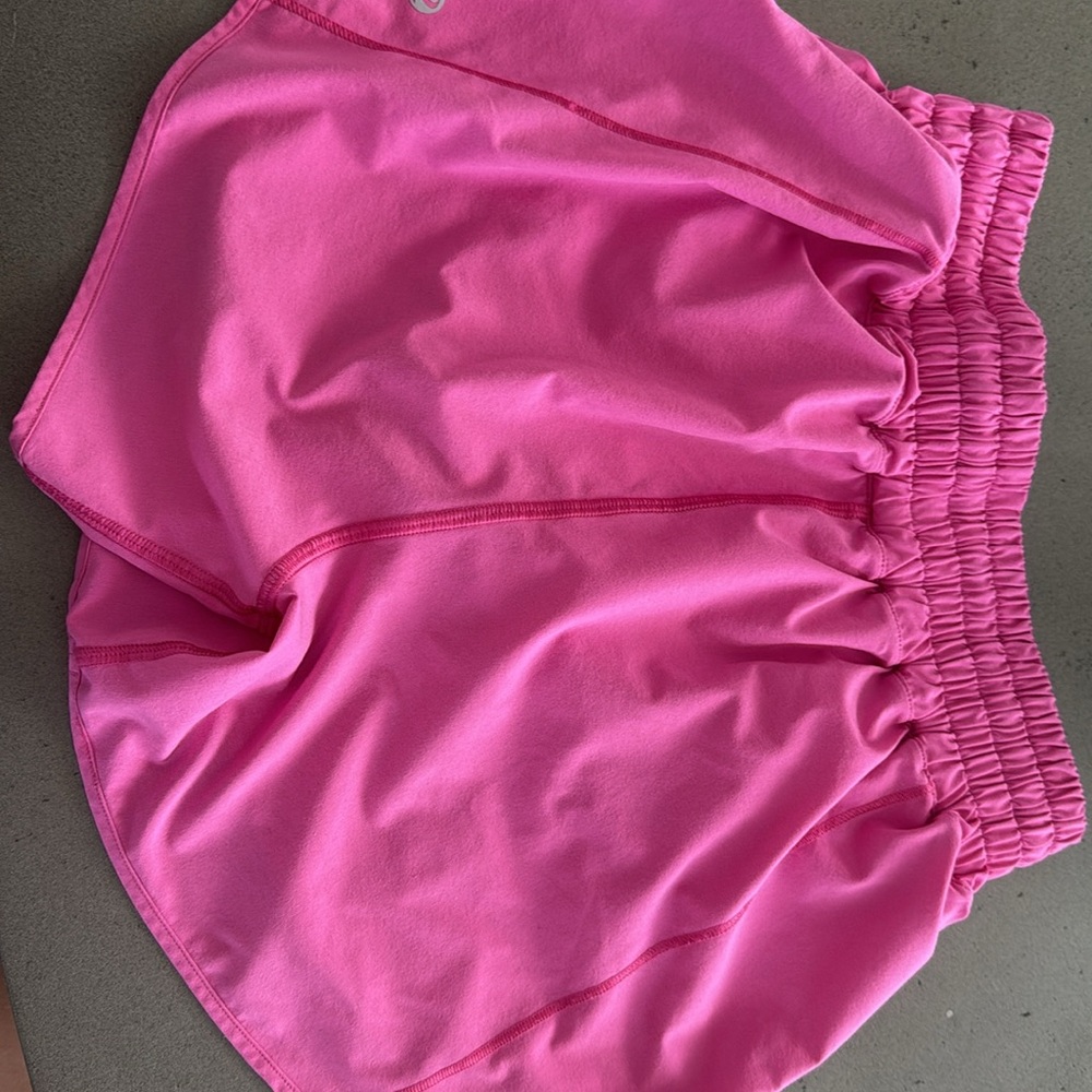 Lululemon High-Rise Hot Pink Women's Athletic Shorts - Picture 3 of 5